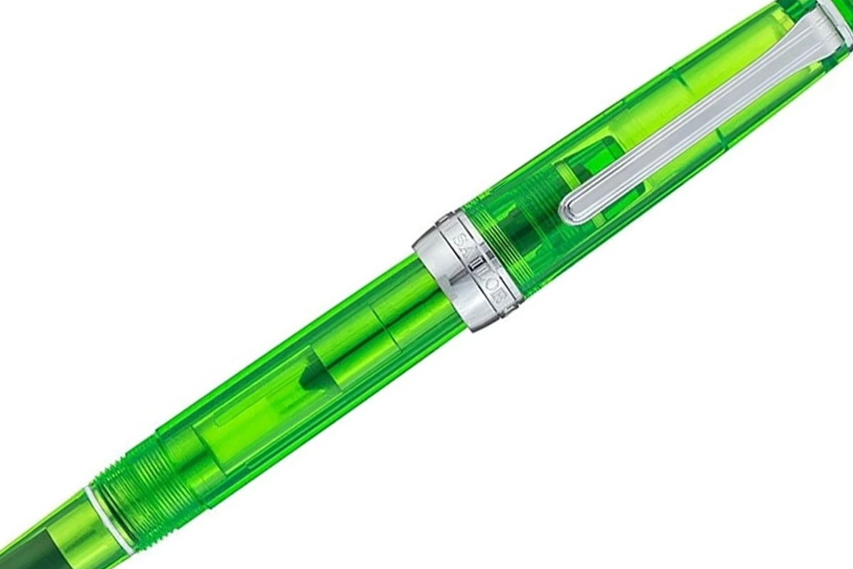 Buy your Sailor Pro Gear Slim Transparent Green Fountain Pen at Pengraveren.nl